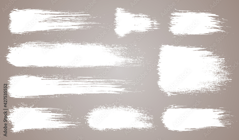 set of grunge artistic brush strokes, brushes. Creative design elements. Grunge watercolor wide brush strokes. White collection isolated on white background set of grunge artistic brush strokes, brushes. Creative design elements. Grunge watercolor wide brush strokes. White collection isolated on white background