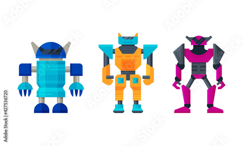 Robot Transformer as Automated Action Figure Toy with Shifting Parts Vector Set