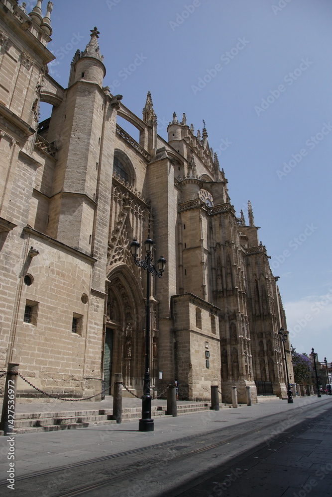 Cathedral of Saint Mary of the See (Seville Cathedral), Roman Catholic cathedral in Seville,Spain. It is the largest Gothic cathedral and the third-largest church in the world.