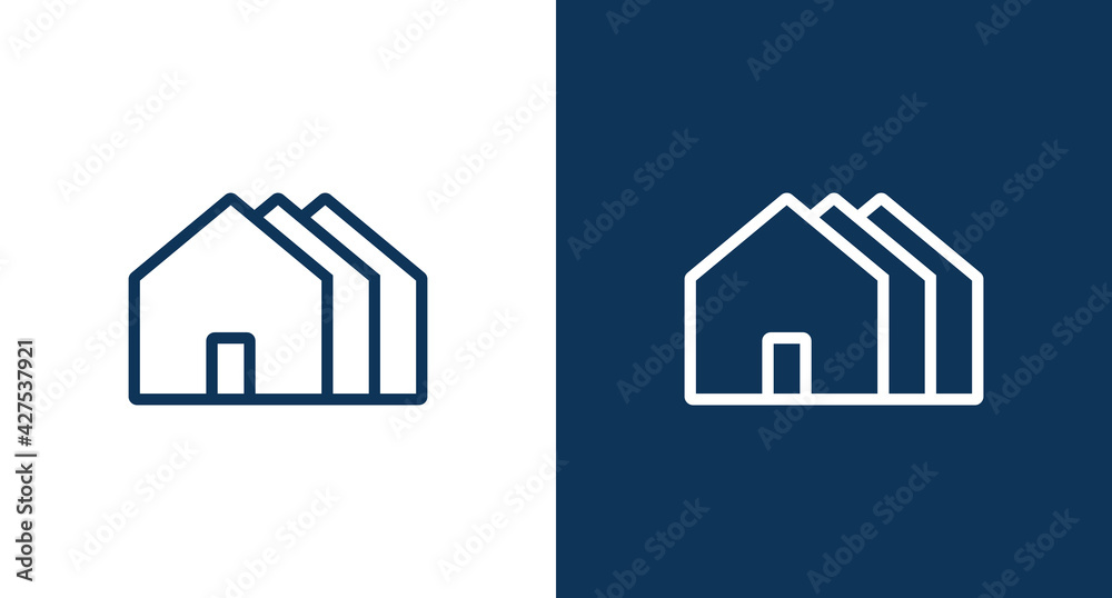 House outline icon illustration isolated vector sign symbol House outline icon illustration isolated vector sign symbol