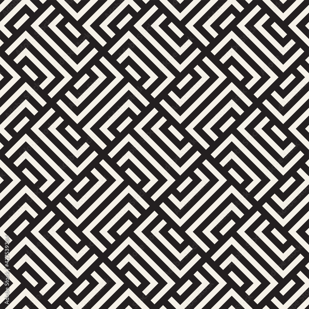 Vector seamless lines mosaic pattern. Modern stylish abstract texture. Repeating geometric tiles Vector seamless lines mosaic pattern. Modern stylish abstract texture. Repeating geometric tiles