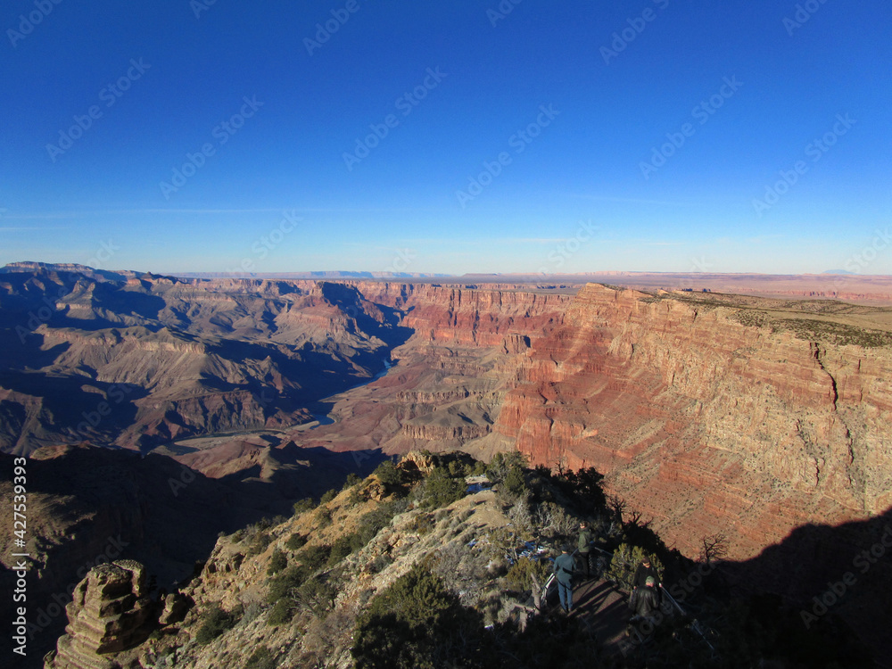 scenic view of the rock formations in the grand canyon

