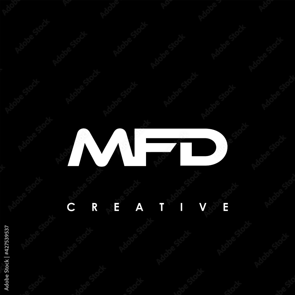 MFD Letter Initial Logo Design Template Vector Illustration
