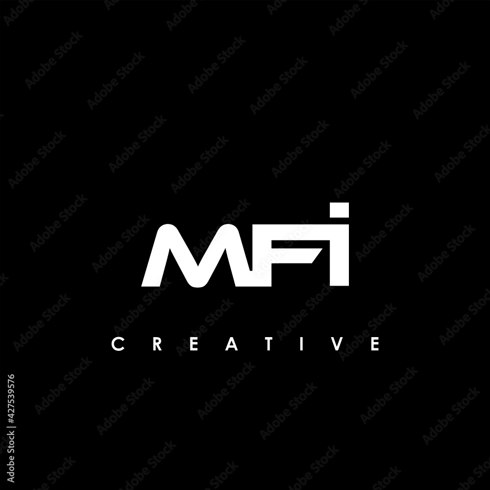 MFI Letter Initial Logo Design Template Vector Illustration