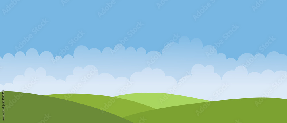 Summer landscape, fields, meadows, grass on a summer day. Screensaver for cover or web design, nature of Europe. Summer landscape, fields, meadows, grass on a summer day. Screensaver for cover or web design, nature of Europe.