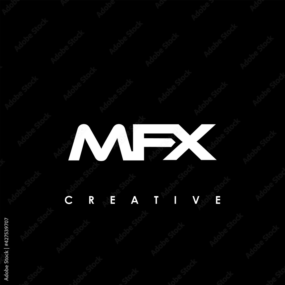 MFX Letter Initial Logo Design Template Vector Illustration