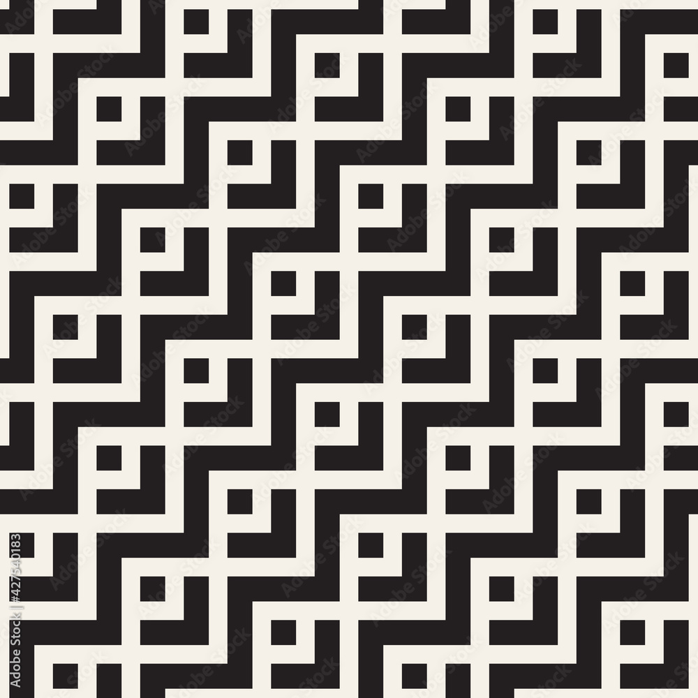 Vector seamless geometric pattern. Simple abstract lines lattice. Repeating elements stylish background Vector seamless geometric pattern. Simple abstract lines lattice. Repeating elements stylish background