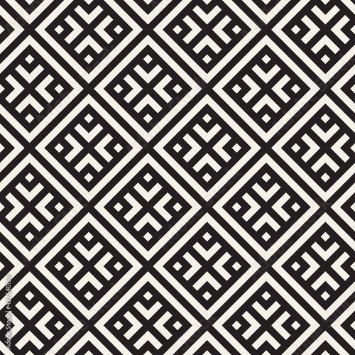Vector seamless pattern. Modern stylish abstract texture. Repeating geometric tiles