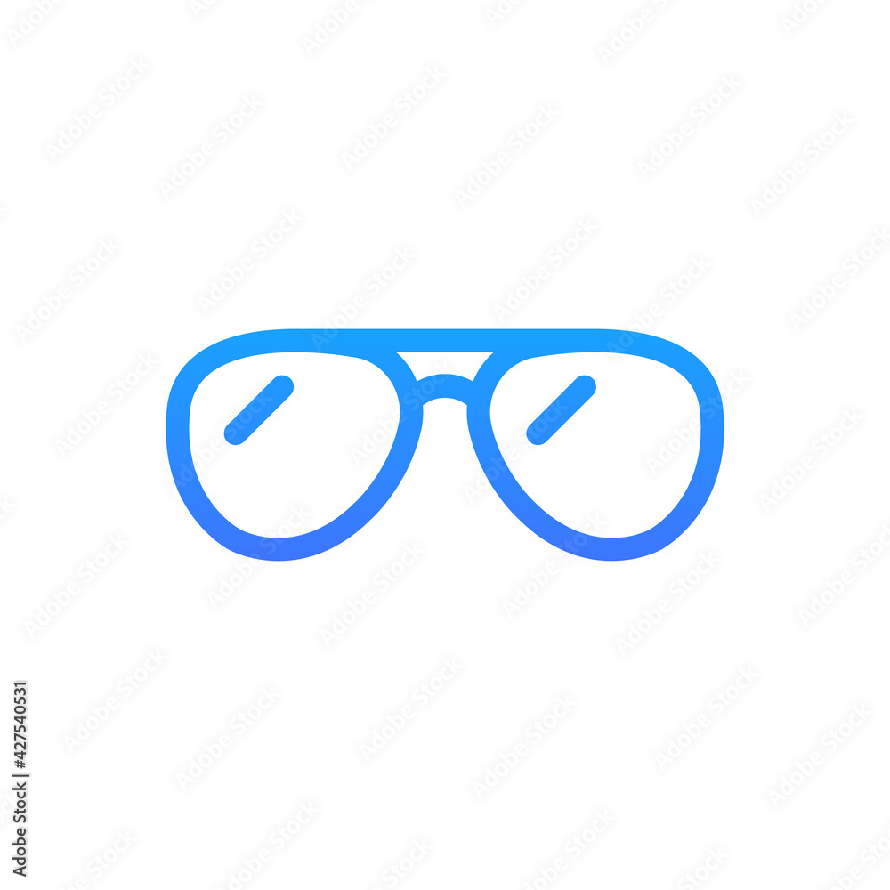 Fototapeta premium Sunglasses Vector Icon. Hotel and Services Symbol EPS 10