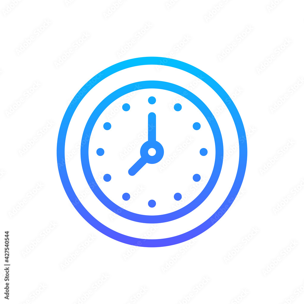 Clock Vector Icon. Hotel and Services Symbol EPS 10 Clock Vector Icon. Hotel and Services Symbol EPS 10