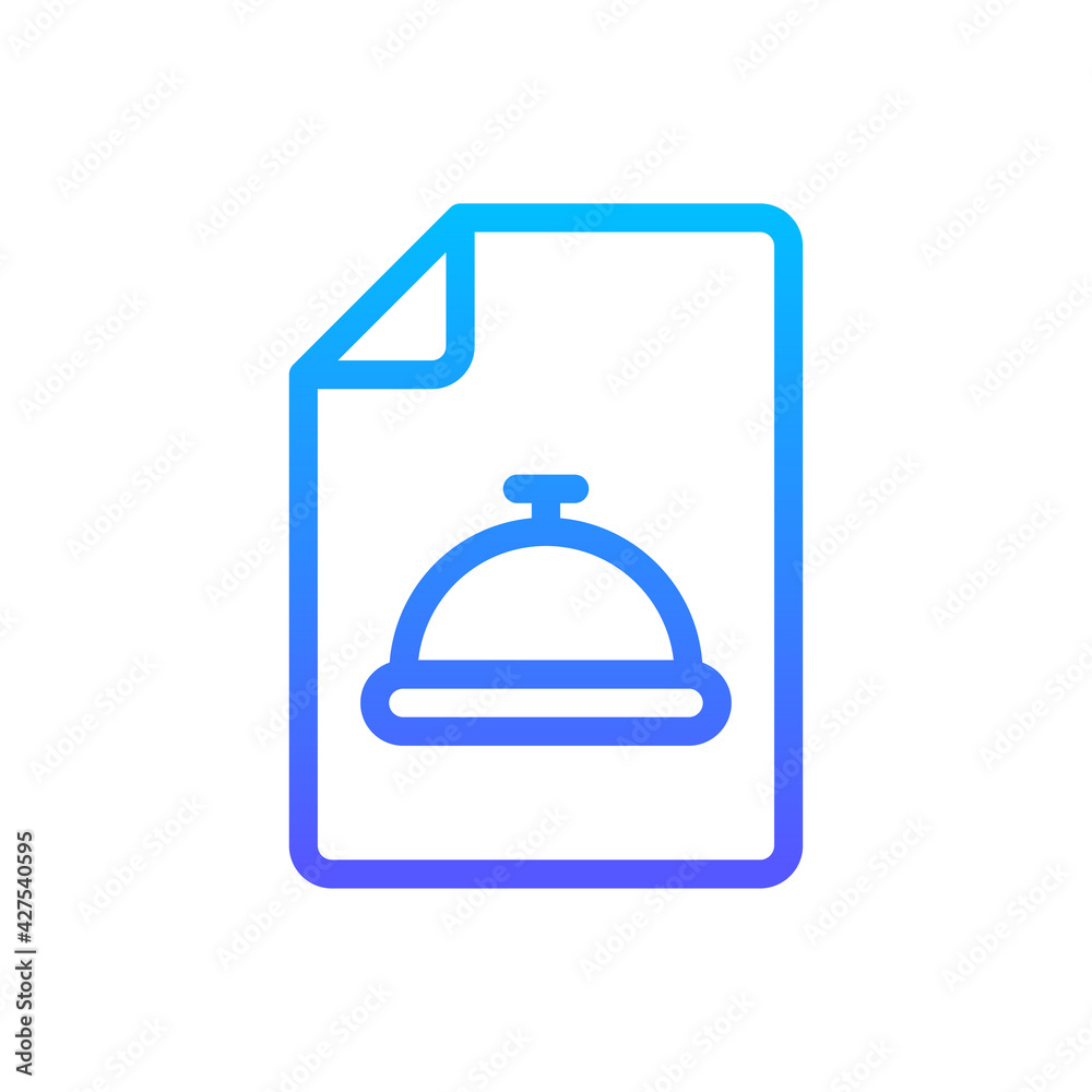 Menu Vector Icon. Hotel and Services Symbol EPS 10 Menu Vector Icon. Hotel and Services Symbol EPS 10