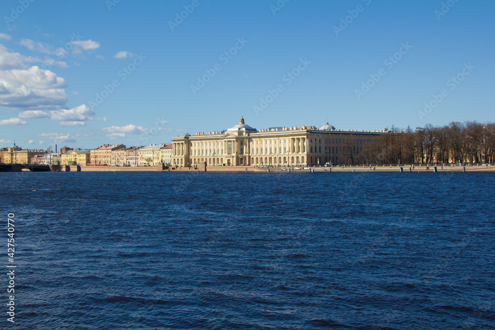 Vasilievsky island in Saint-Petersburg