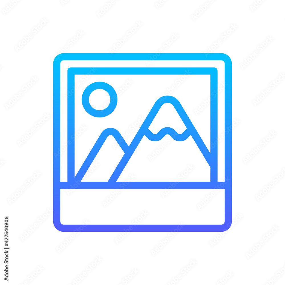 Landscape Vector Icon. Hotel and Services Symbol EPS 10 Landscape Vector Icon. Hotel and Services Symbol EPS 10