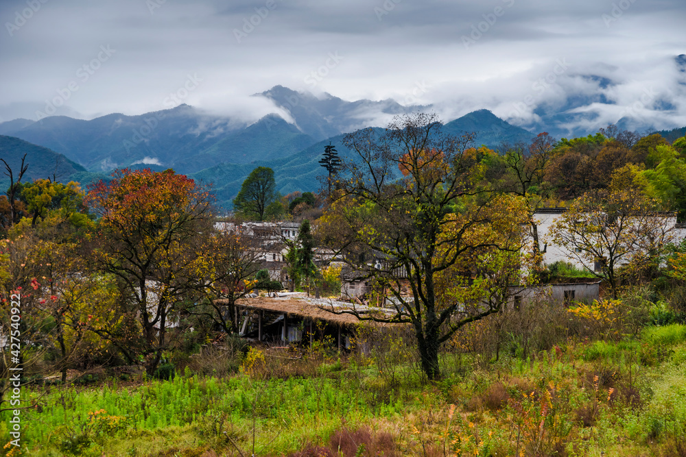 village in the valley of mountains village in the valley of mountains