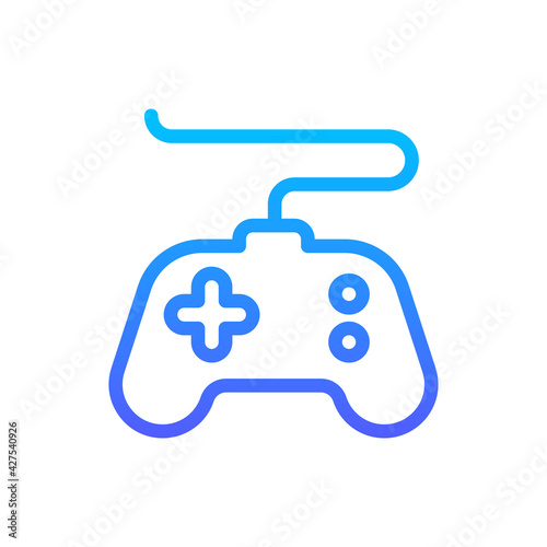 Gamepad Vector Icon. Hotel and Services Symbol EPS 10 