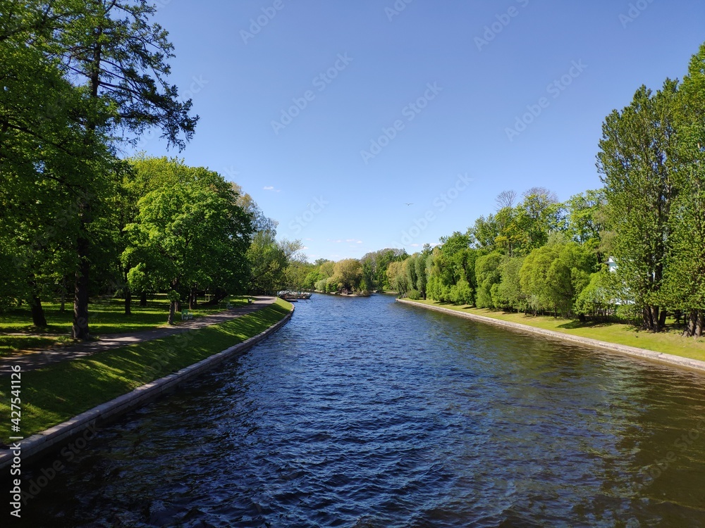 river in the park