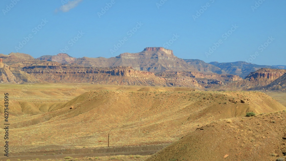 Buttes and Mountains Terrain of Utah