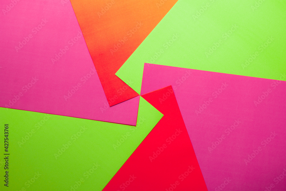  Colored papers in an abstract background