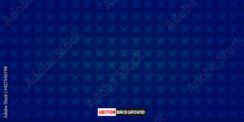 Texture of Pyramid Acoustic Foam Tile Home Studio Sound Treatment Accessories Foam, Studio Sound Recording, Dark Blue Wall Panel Tiles 