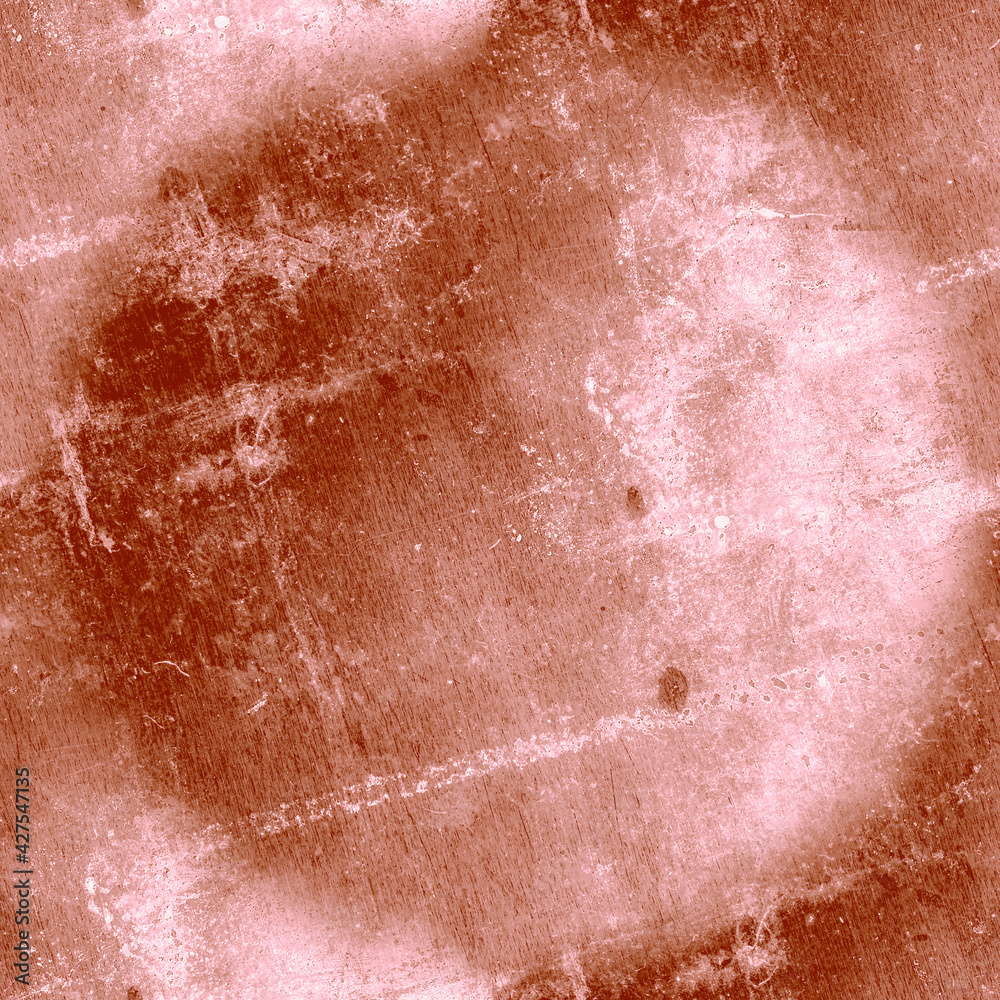 Fototapeta premium Red Old Grunge Wallpaper. Abstract Dust Illustration. Ink Dirt Background. Rough Crack Pattern. Paint Cement. Overlay Distress Grain Surface. Vintage Brush Border. Retro Grunge Wallpaper.