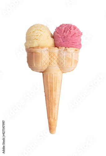 Hand holding an ice cream cone