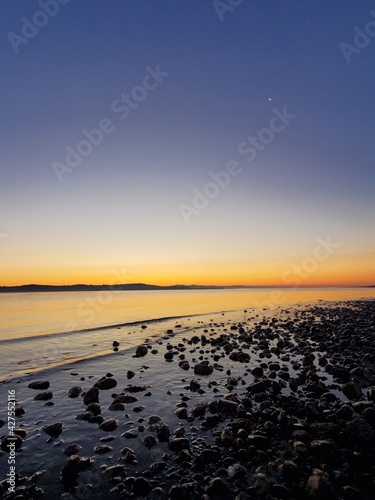 sunset on the beach