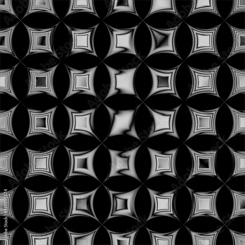 Warped squares seamless pattern