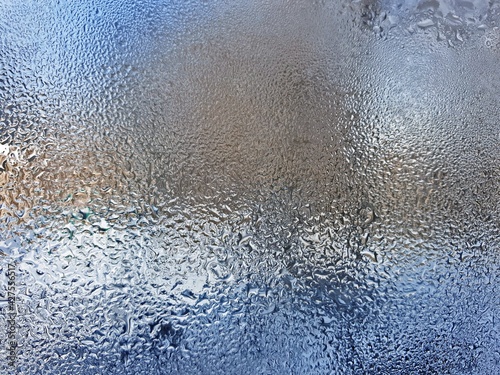 ice-frozen glass. background natural texture