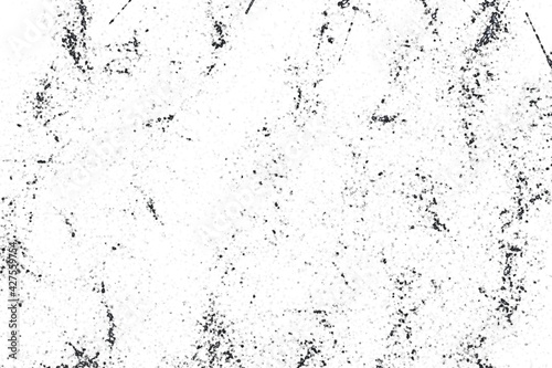  Grunge black and white pattern. Monochrome particles abstract texture. Background of cracks, scuffs, chips, stains, ink spots, lines. Dark design background surface.