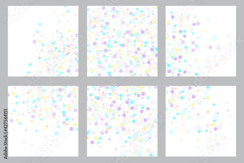 Abstract modern square background. Confetti abstract seamless pattern. Stock image. Vector illustration. EPS 10.