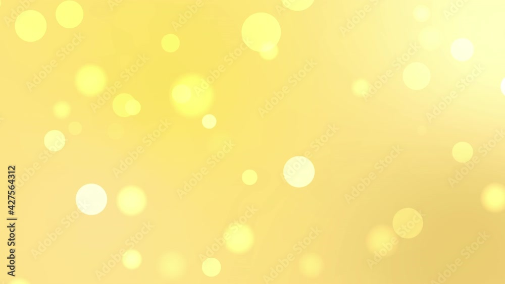 Golden glitter bokeh background animation (seamless loop) 
