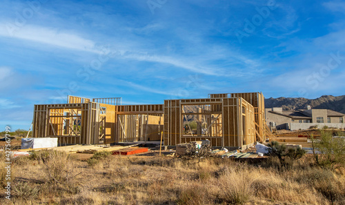 New Home Construction Site In Scottsdale  Arizona