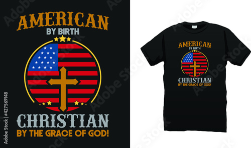 American Christian t-shirt design
