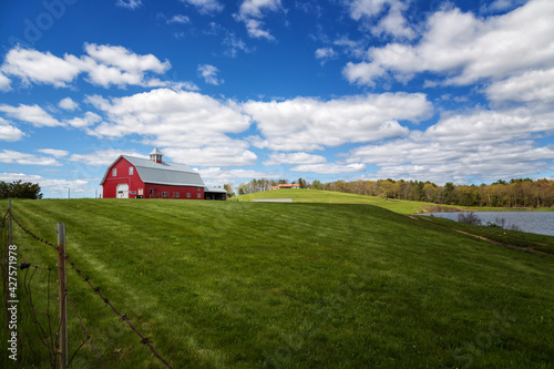 The Red Barn in the Farm photo