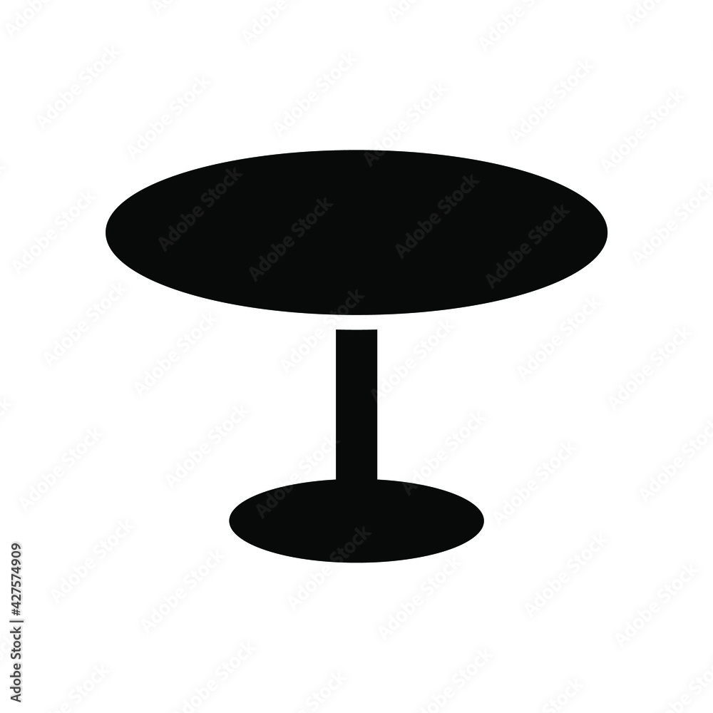 simple desk icon on white background simple desk icon on white background