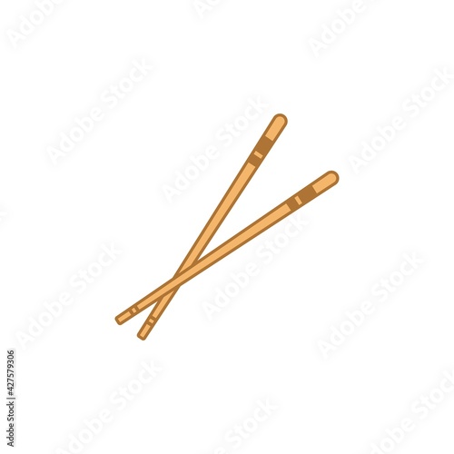 chopsticks icon vector illustration design template