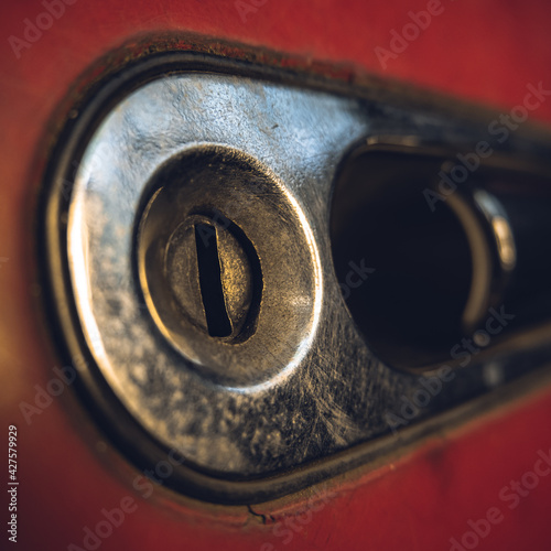 close up of a key