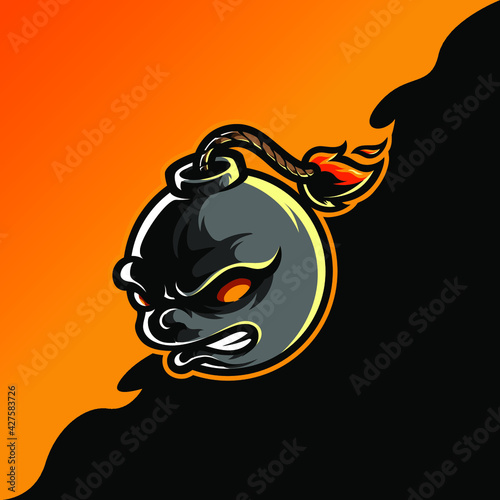 boom e sport mascot logo