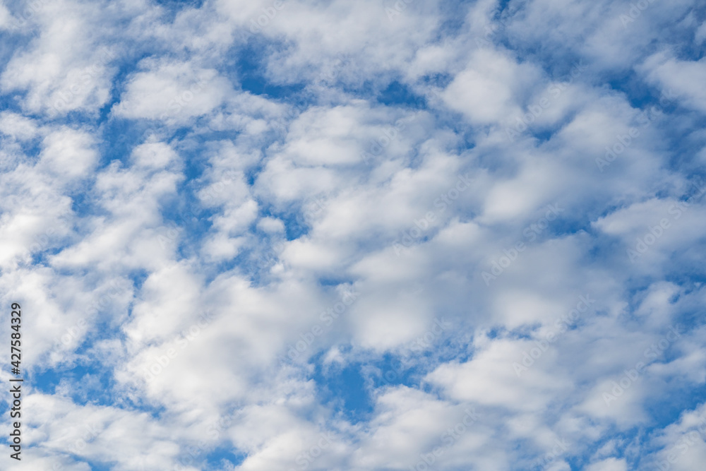 Cloudscape with vast blue sky and cumulus white cloud Cloudscape with vast blue sky and cumulus white cloud