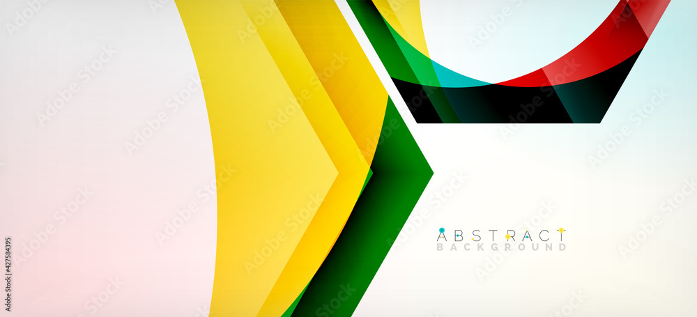 Transparent hexagons geometric shapes abstract background Transparent hexagons geometric shapes abstract background