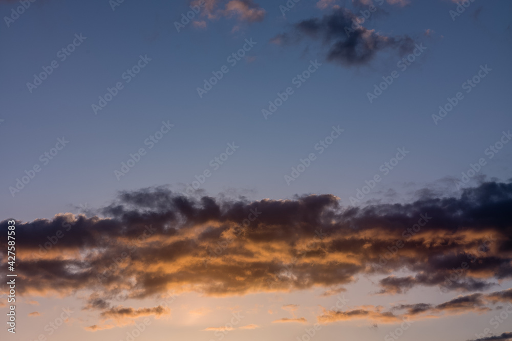 Fototapeta premium dark and yellow clouds