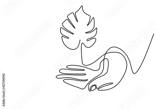 One line drawing of plant i...