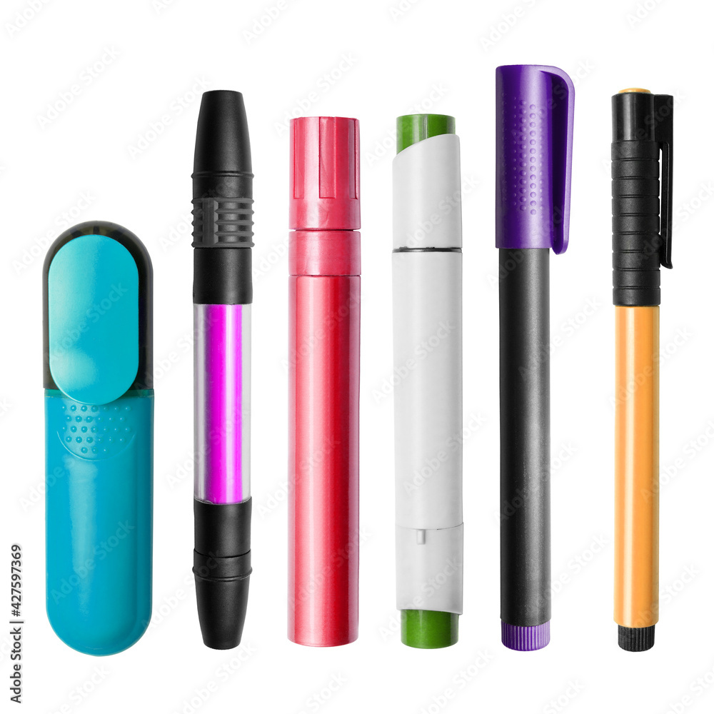 Obraz premium Markers and pens isolated