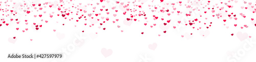 seamless confetti hearts background