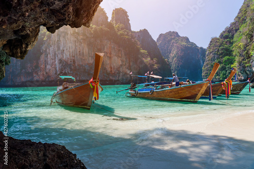 Sea beach atmosphere on Phi Phi Island