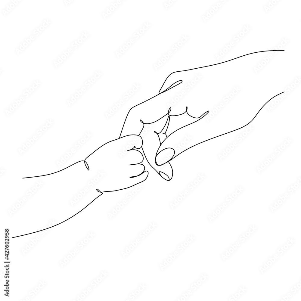 Pregnant woman one line drawing on white isolated background. Vector illustration