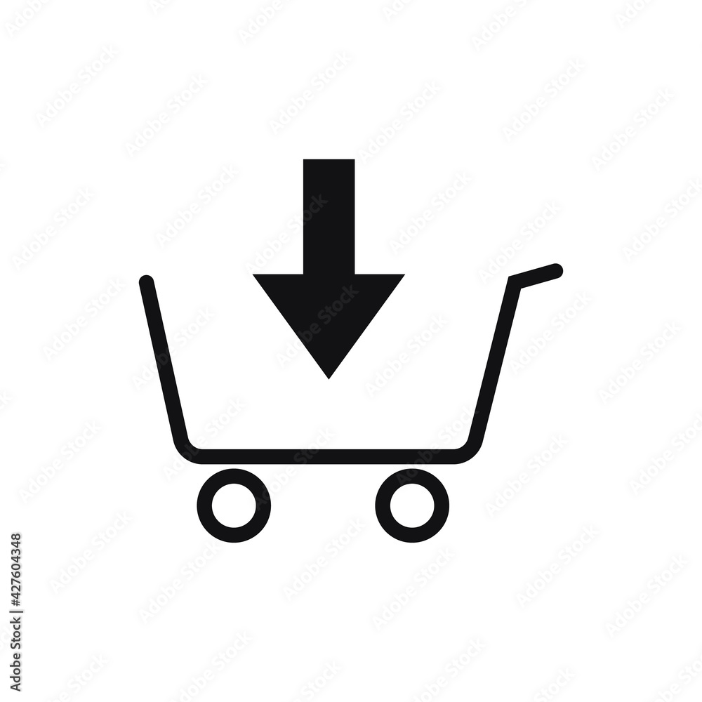 Shopping cart icon vector logo symbol illustration Shopping cart icon vector logo symbol illustration