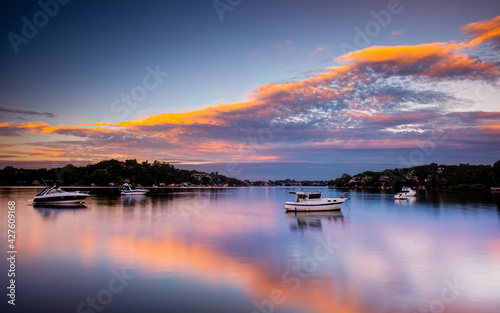 Sunset View of Georges River and Oatley