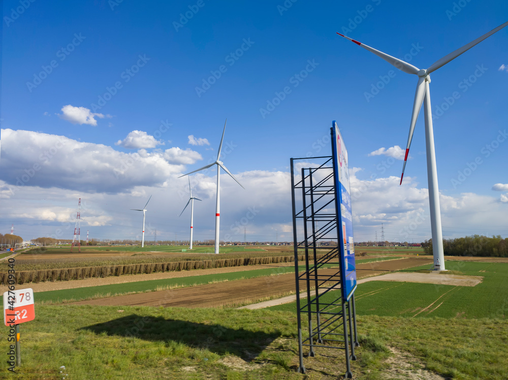 wind turbine in the field wind turbine in the field