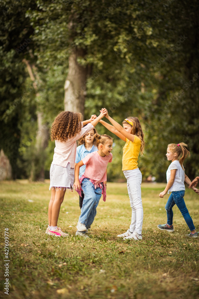 Fun in schoolyard.